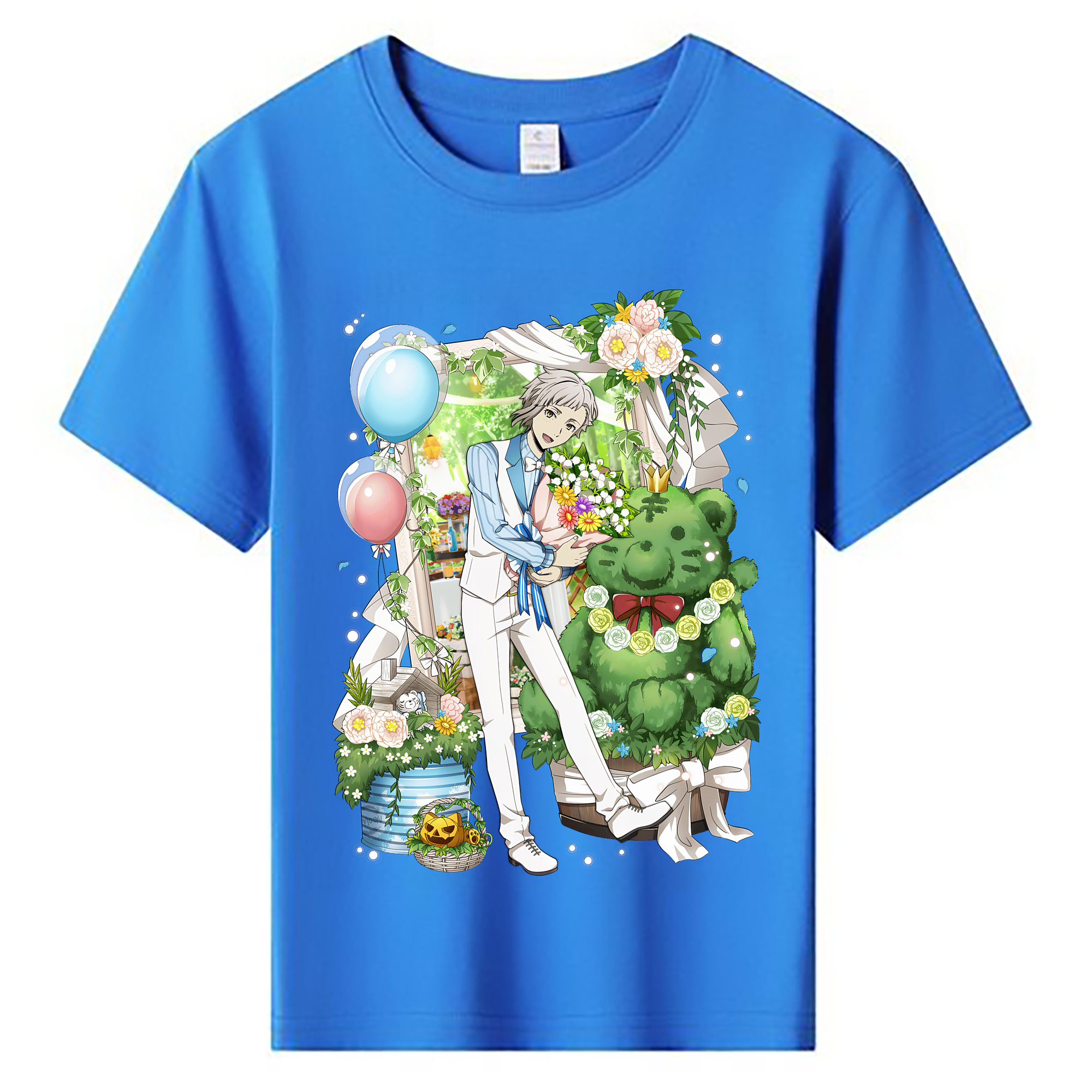 （画像用） 文豪ストレイドッグス Bungo Stray Dogs 綿100％キッズTシャツ（フロントプリント）